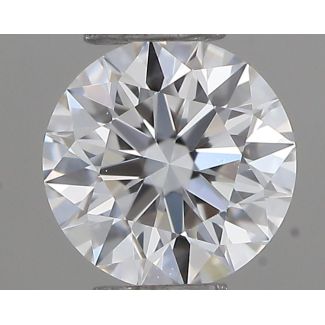 0.22 Carat Round D VVS1 EX GIA Natural Diamond