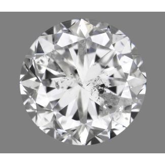 0.92 Carat Round F I2 GD EX VG GIA Natural Diamond