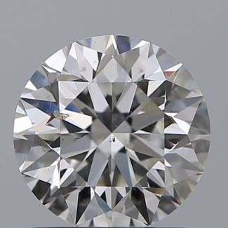 1.00 Carat Round H SI2 EX GIA Natural Diamond