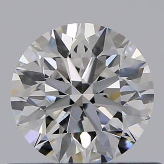 0.45 Carat Round E VVS2 EX GIA Natural Diamond