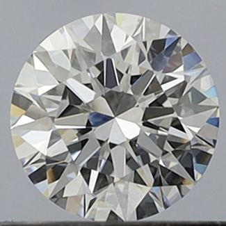 0.42 Carat Round D VVS2 EX GIA Natural Diamond