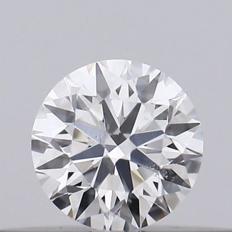 0.18 Carat Round G SI2 EX GIA Natural Diamond