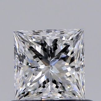 0.50 Carat Princess E SI1 - EX VG GIA Natural Diamond