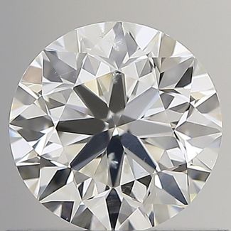 0.70 Carat Round H SI2 VG EX GIA Natural Diamond