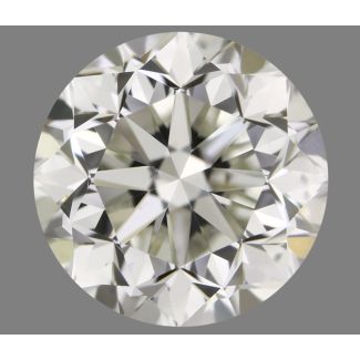 0.90 Carat Round J VS2 GD EX IGI Natural Diamond