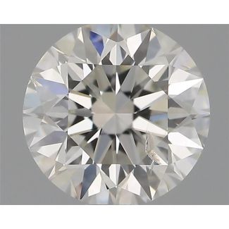 0.50 Carat Round G SI2 EX IGI Natural Diamond