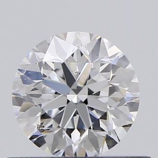 0.46 Carat Round D SI1 VG EX GIA Natural Diamond