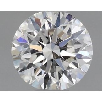 0.37 Carat Round H VVS1 EX GIA Natural Diamond