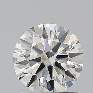 0.91 Carat Round I VVS2 EX GIA Natural Diamond