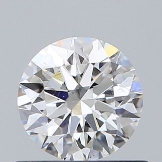 0.56 Carat Round E VS2 EX GIA Natural Diamond