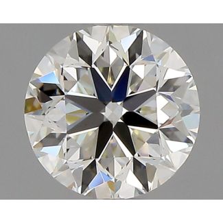 0.80 Carat Round I VVS2 VG EX GIA Natural Diamond