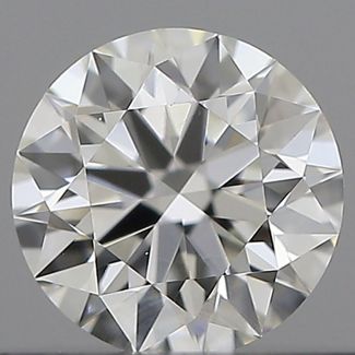 0.35 Carat Round G VVS1 EX GIA Natural Diamond