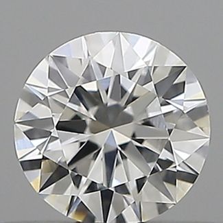 0.26 Carat Round F VVS2 EX GIA Natural Diamond