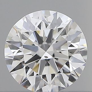 0.51 Carat Round D VS2 EX GIA Natural Diamond