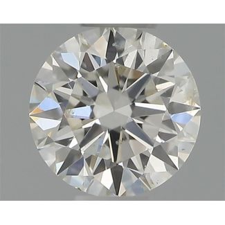 0.30 Carat Round G SI2 EX IGI Natural Diamond