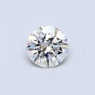 0.38 Carat Round F SI1 EX GIA Natural Diamond