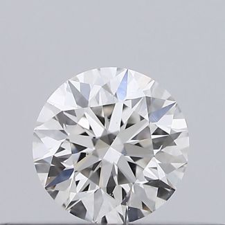 0.19 Carat Round H VS2 EX GIA Natural Diamond