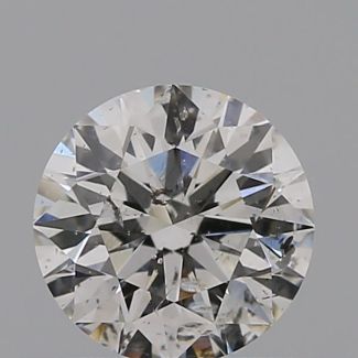 0.43 Carat Round H I1 EX GIA Natural Diamond