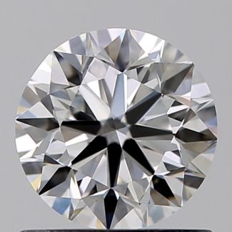 0.80 Carat Round F VVS1 VG GIA Natural Diamond