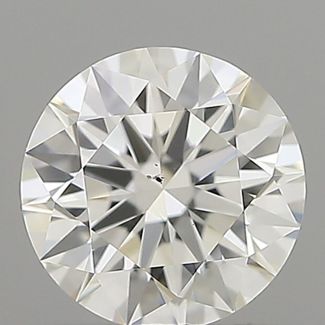 0.53 Carat Round G SI1 EX GIA Natural Diamond