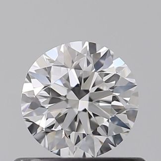 0.50 Carat Round E VVS2 VG EX GIA Natural Diamond