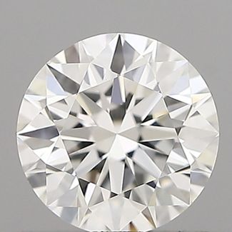 0.46 Carat Round F VVS1 EX GIA Natural Diamond