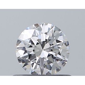 0.5 Carat Round D VVS2 EX GIA Natural Diamond