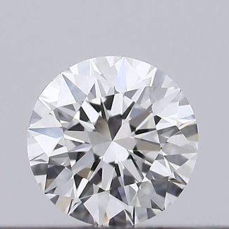 0.18 Carat Round D VVS2 VG EX GIA Natural Diamond