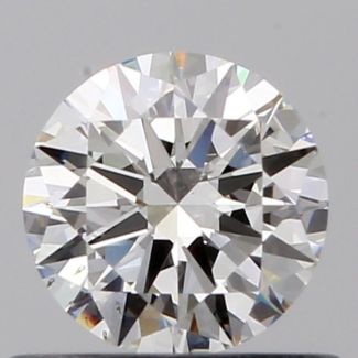 0.50 Carat Round H SI1 VG EX GIA Natural Diamond