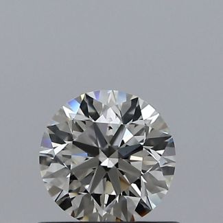 0.50 Carat Round J SI1 EX GIA Natural Diamond