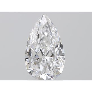 2.0 Carat Pear D VVS2 - EX VG GIA Natural Diamond