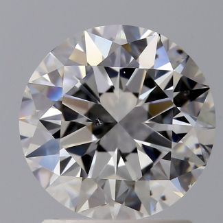 1.5 Carat Round F SI1 EX VG GIA Natural Diamond