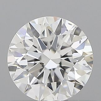 0.5 Carat Round E SI1 EX GIA Natural Diamond