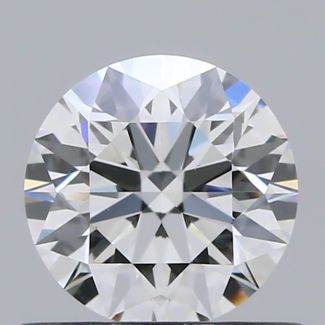 0.58 Carat Round E VVS1 EX GIA Natural Diamond