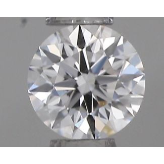 0.20 Carat Round D VVS2 EX VG GIA Natural Diamond