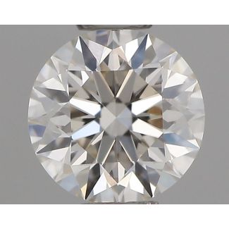 0.4 Carat Round H VVS2 EX IGI Natural Diamond