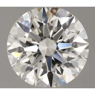 0.58 Carat Round H VS2 EX GIA Natural Diamond