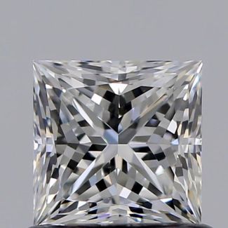 0.70 Carat Princess F VVS2 - VG GIA Natural Diamond