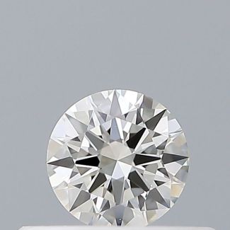 0.23 Carat Round H VVS2 EX GIA Natural Diamond