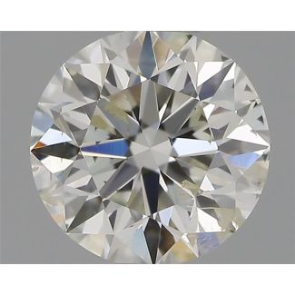 0.50 Carat Round G SI2 EX IGI Natural Diamond