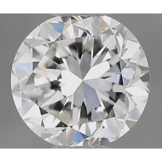 0.70 Carat Round G VVS2 GD EX GIA Natural Diamond