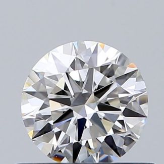 0.53 Carat Round F IF EX GIA Natural Diamond