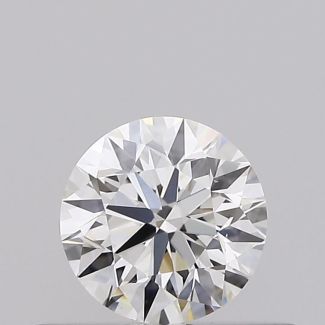 0.35 Carat Round H VS2 EX GIA Natural Diamond