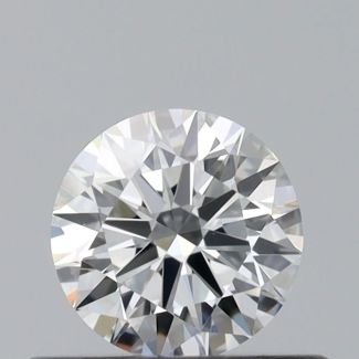 0.35 Carat Round H VVS2 EX GIA Natural Diamond