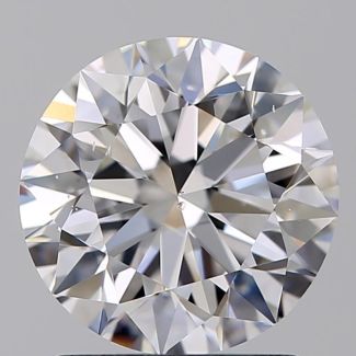 1.50 Carat Round D VS2 EX GIA Natural Diamond