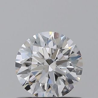 0.6 Carat Round D VVS2 EX GIA Natural Diamond