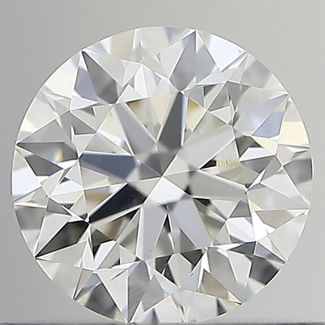 0.60 Carat Round G VVS2 EX GIA Natural Diamond