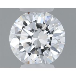 0.33 Carat Round D VVS2 EX GIA Natural Diamond