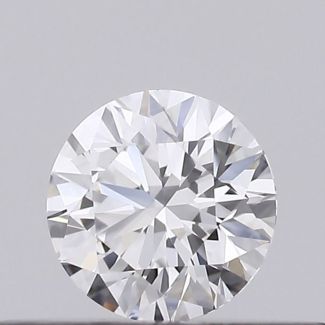 0.21 Carat Round D VVS1 EX GIA Natural Diamond