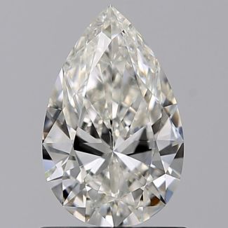 0.80 Carat Pear H VS2 - EX GIA Natural Diamond